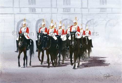 500x343 The Royal Horse Guards Painting. - Guards Painting