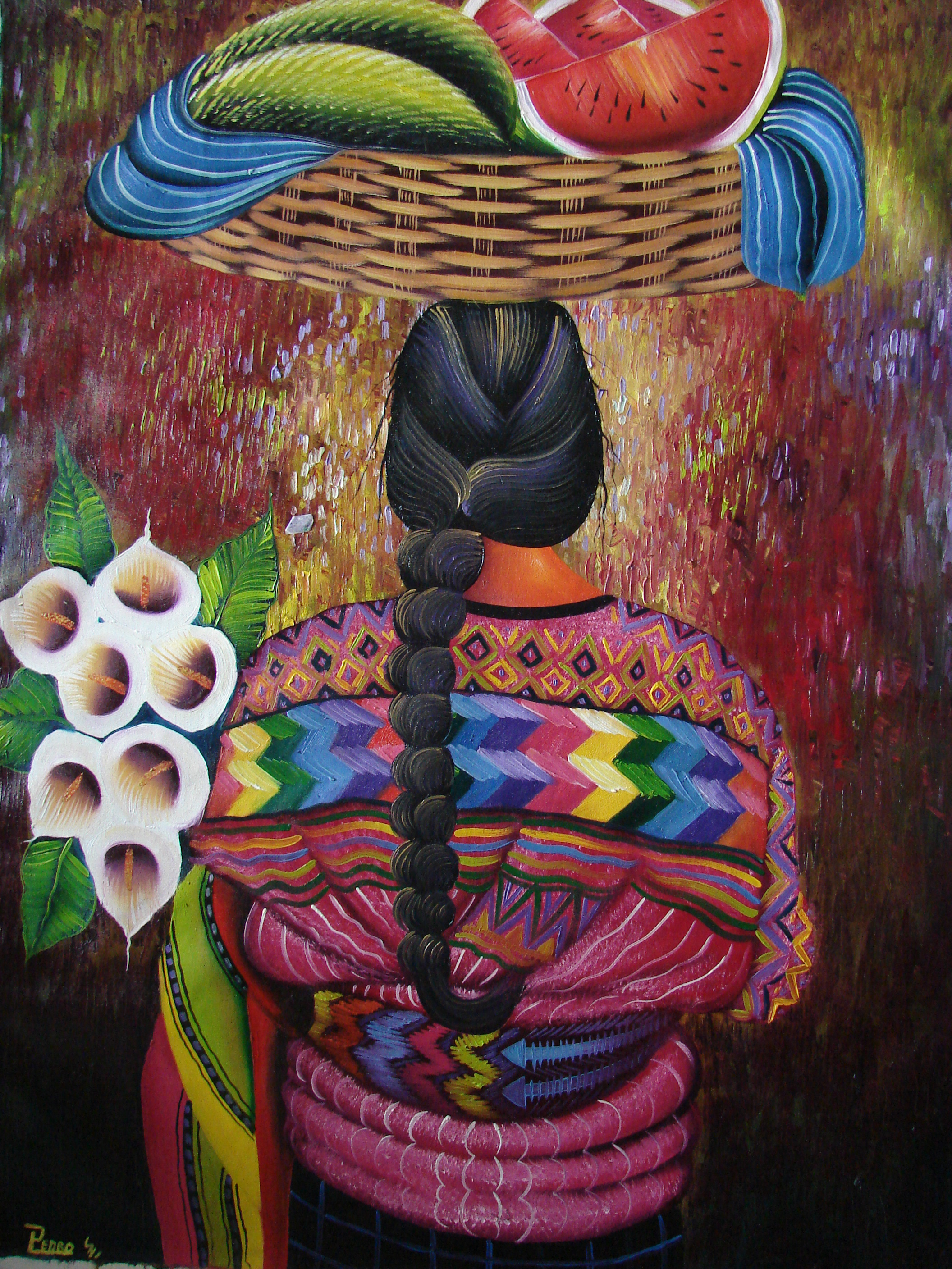 2112x2816 Pedro Sosof - Guatemala Painting