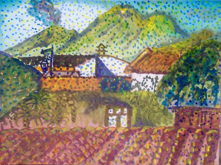 770x575 Saatchi Art Antigua Guatemala Painting By Natalya Kezerashvili - Guatemala Painting