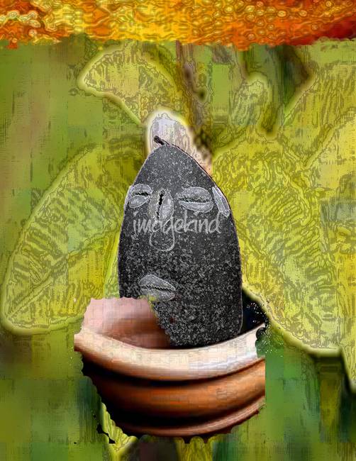 502x650 Eleggua Guava By Liz Loz - Guava Painting