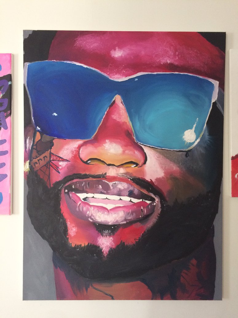 774x1032 Large Gucci Mane Oil Painting By Rgoatley14 - Gucci Mane Painting