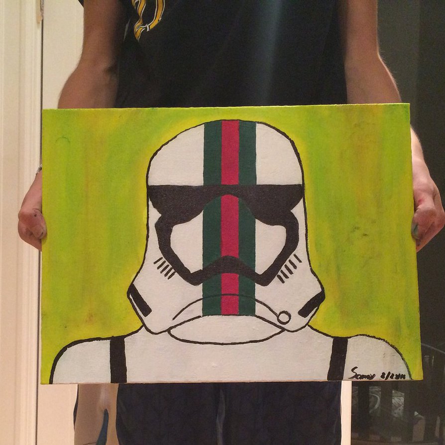 894x894 Gucci Stormtrooper By Sonnyfrostart - Gucci Painting