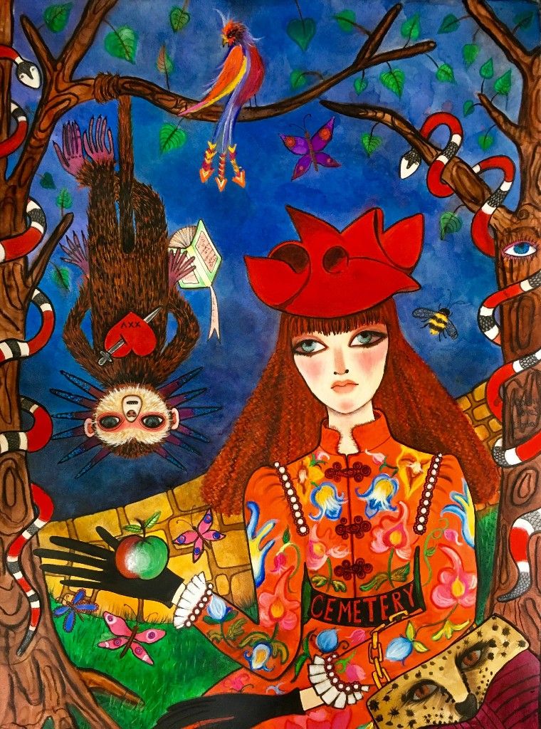 760x1024 Alice Waits. The Gucci Chronicles. Gucci, Alice And Outsider Art - Gucci Painting