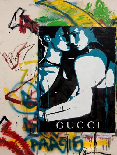 384x508 Gucci By Luc Waring, 2016 Painting Artsper (156586) - Gucci Painting