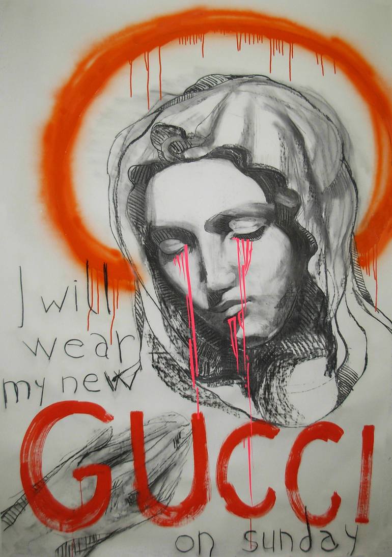770x1094 Saatchi Art Gucci Painting By Laszlo Csernatony Lukacs - Gucci Painting
