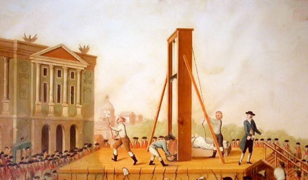 991x580 Fancy An Execution Step In A Virtual Reality Guillotine With Disunion - Guillotine Painting