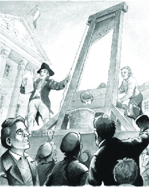 576x720 Guillotine Lorna Phone - Guillotine Painting