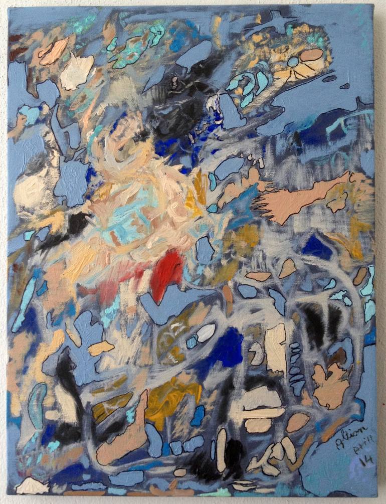 770x1005 Saatchi Art Blue Guillotine Painting By Altion Lalaj - Guillotine Painting