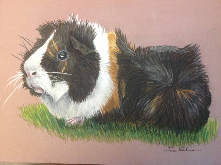 770x575 Saatchi Art Guinea Pig Painting By Tina Hickman - Guinea Pig Painting
