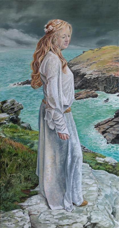 418x800 Lady Guinevere Fine Art Of Tom Wheeler - Guinevere Painting