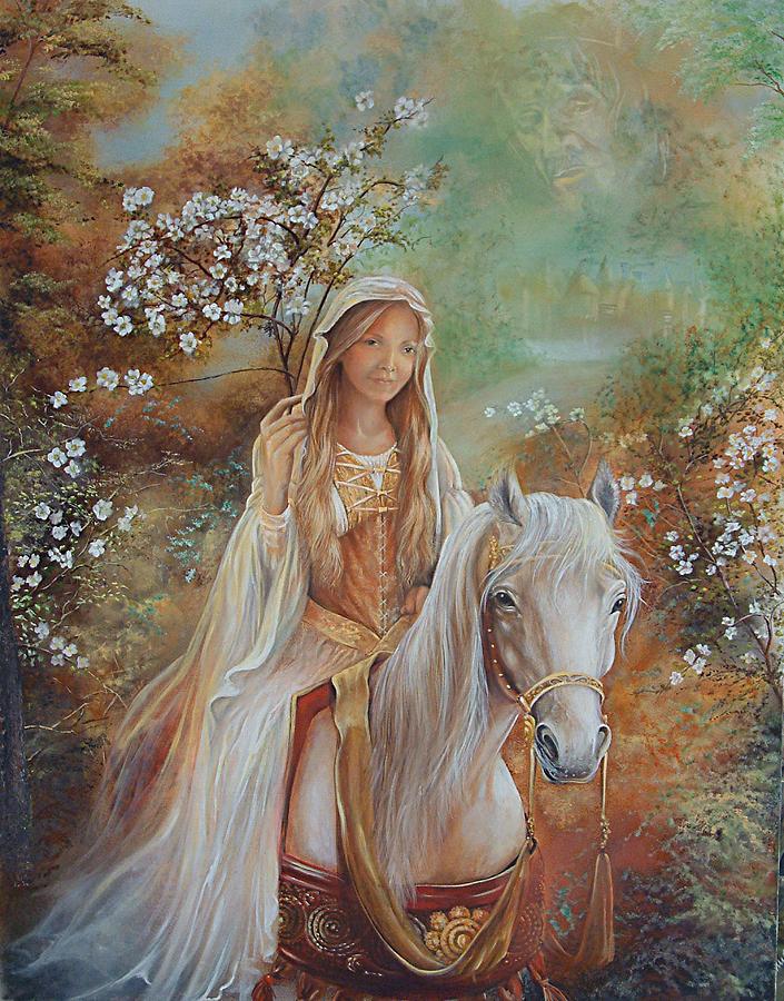 705x900 Guinevere Painting By Penny Golledge - Guinevere Painting
