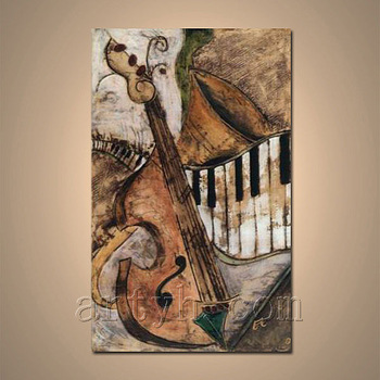 350x350 Guitar Canvas Painting For Sale - Guitar Canvas Painting