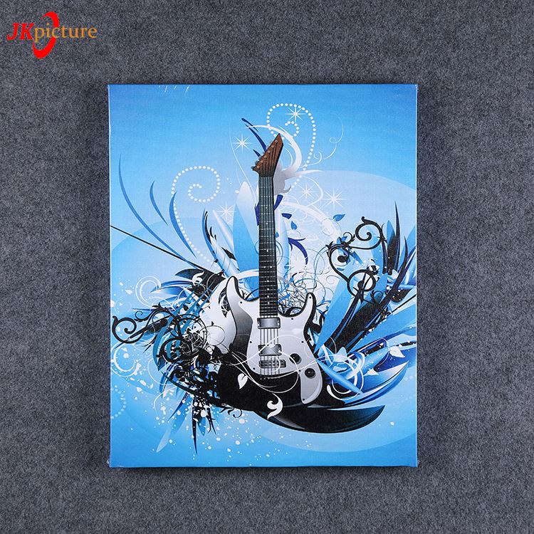 750x750 Music Guitar Canvas Oil Painting,abstract Guitar Oil Painting - Guitar Canvas Painting