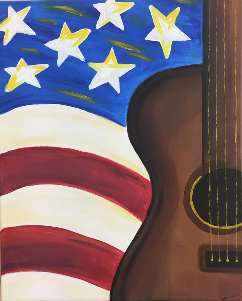 823x1024 Adult Canvas Painting Guitar Brushstrokes N More - Guitar Canvas Painting