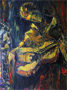 Guitar Oil Painting