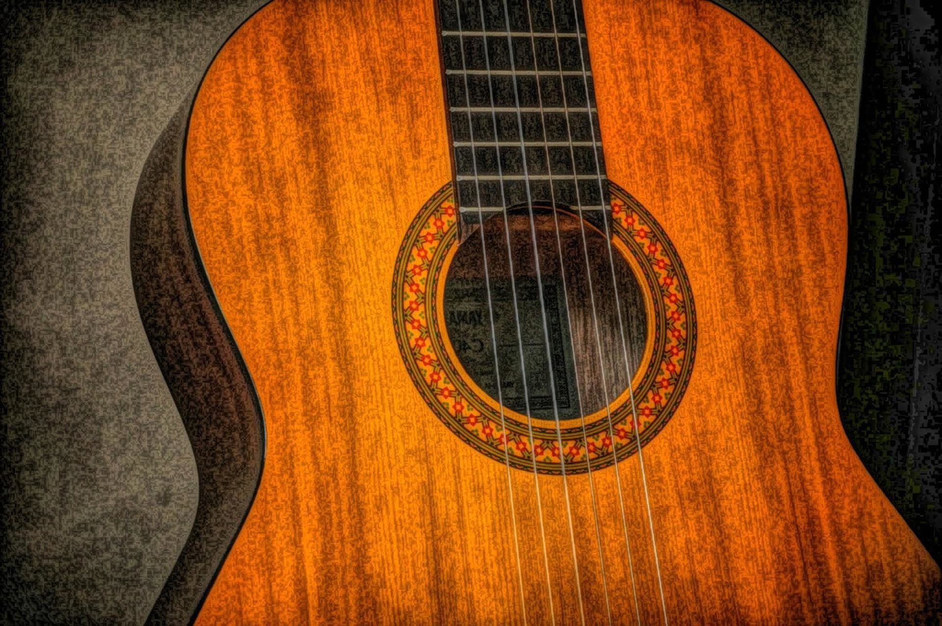 1919x1275 Free Picture Art, Oil Painting, Wood, Classic, Guitar, Music - Guitar Oil Painting