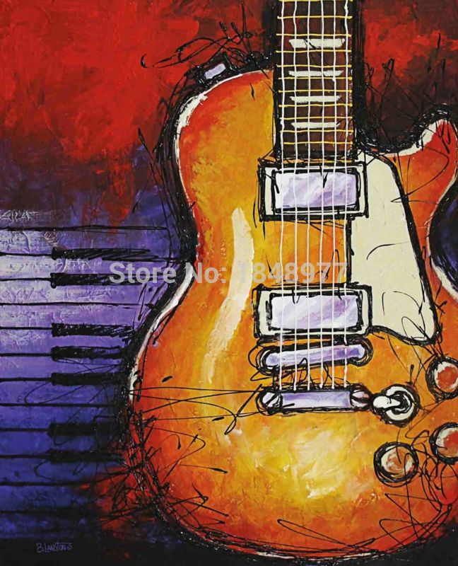 648x800 Pin By Artesanias Bonitas On Cuadros Guitars - Guitar Oil Painting