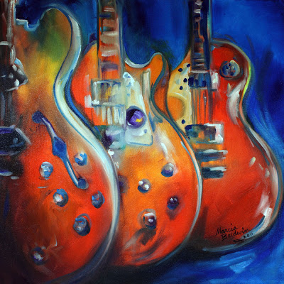 Guitar Oil Painting at PaintingValley.com | Explore collection of ...