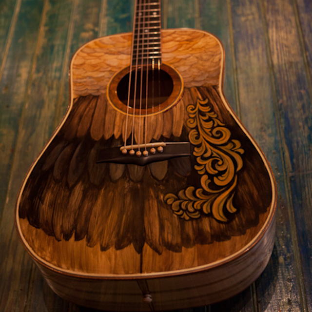 640x640 Hand Painted Acoustic Guitar Lichty Guitars - Guitar Painting