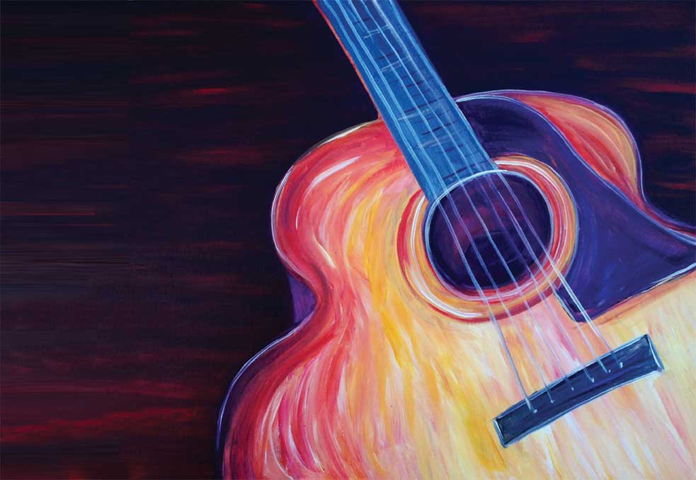 983x678 Guitar @ Gallery 219 Art Amp Soul Paint With Passion! - Guitar Painting