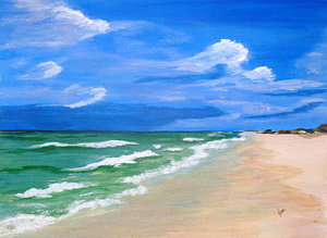 300x219 Florida Emerald Coast Paintings - Gulf Coast Painting