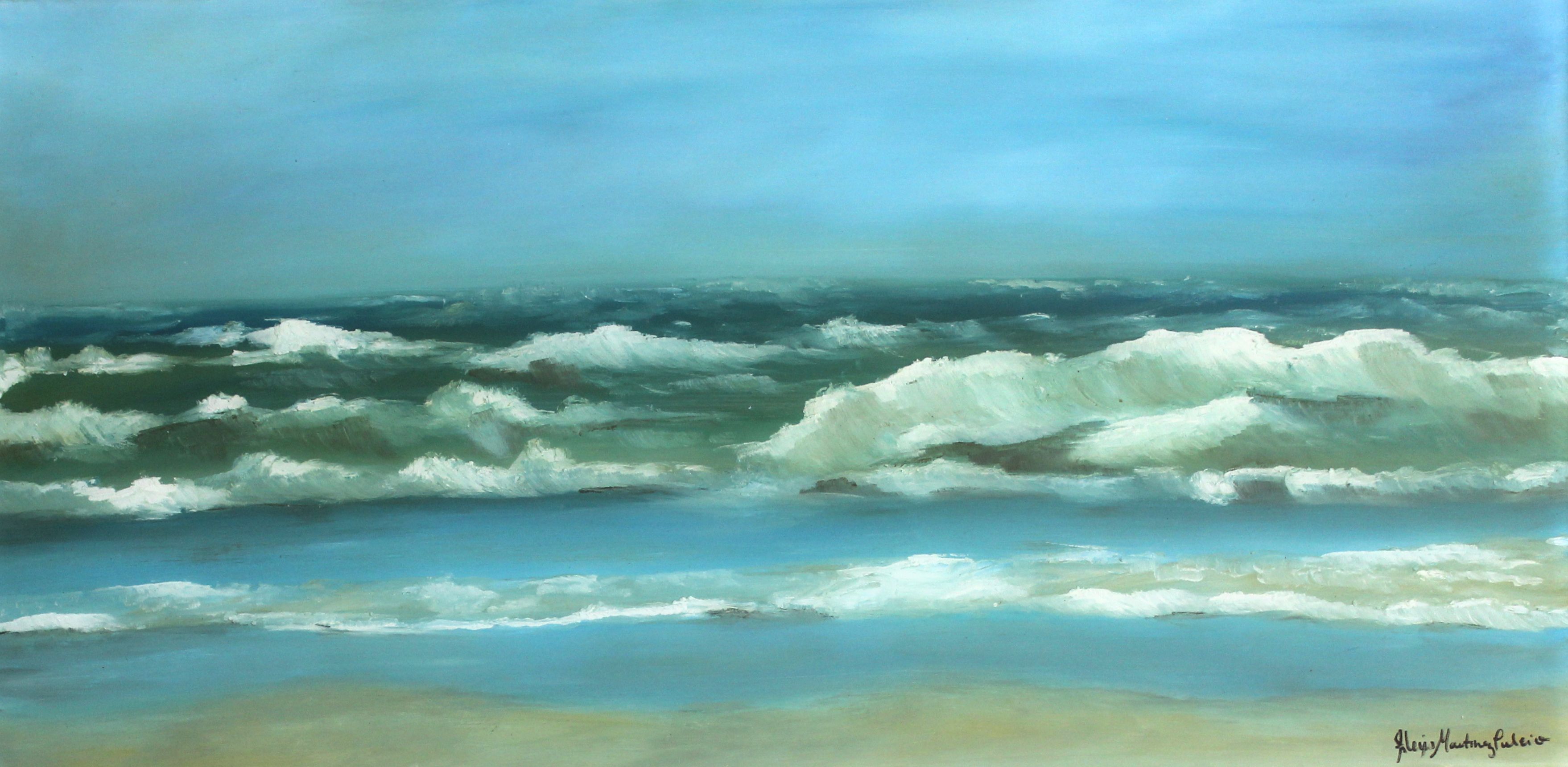 3516x1721 Florida Ocean Painting Custom Art By Alexis - Gulf Coast Painting