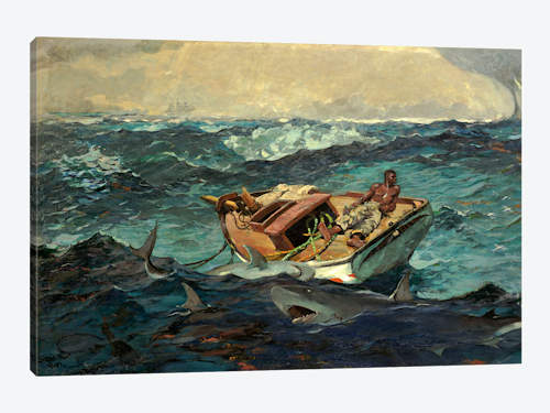 500x375 The Gulf Stream, 1899 Art Print By Winslow Homer Icanvas - Gulfstream Painting