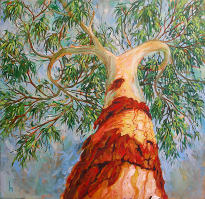 400x388 Gum Tree Oil Painting - Gum Painting