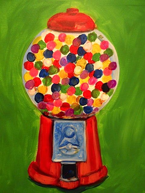 Gumball Machine Painting at PaintingValley.com | Explore collection of ...