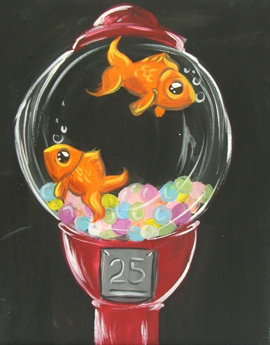 548x700 The 135 Best Paintings - Gumball Machine Painting