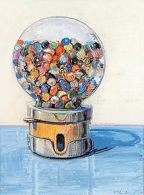 296x400 Thiebaud Gumballs - Gumball Machine Painting