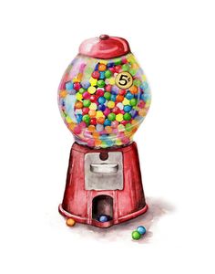 236x300 Gumball Machine Drawing Things To Draw Or Paint - Gumball Machine Painting