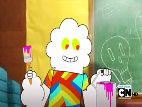 500x376 Le Monde Incroyable De Gumball Images Mr.small The Painting - Gumball The Painting