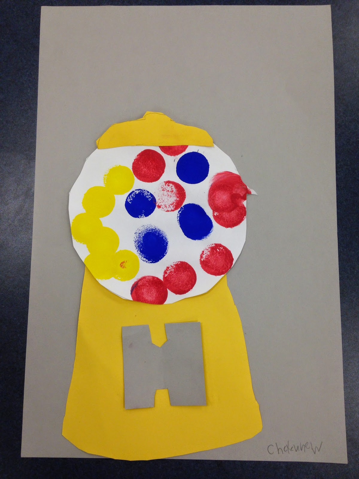 1200x1600 Primarily Art With Mrs. Depp Beginning To Print Gumball Machines - Gumball The Painting