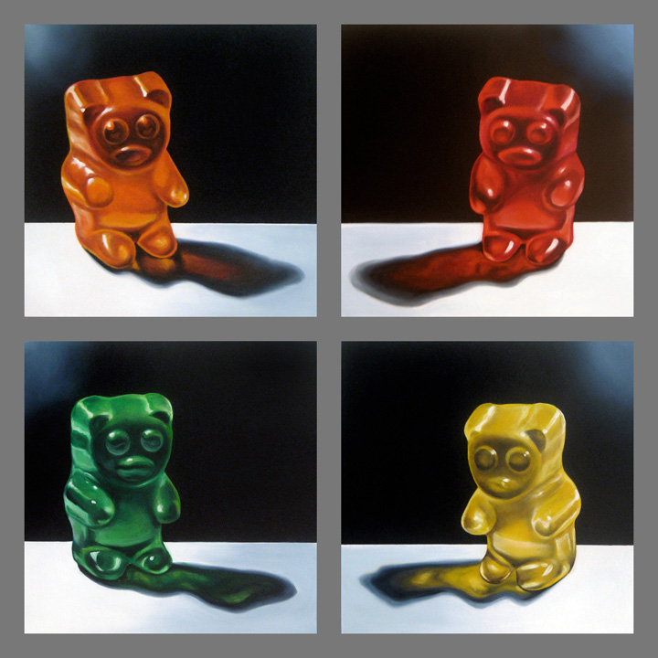 720x720 Gummy Bear Paintings Gummy Quartet - Gummy Bear Painting