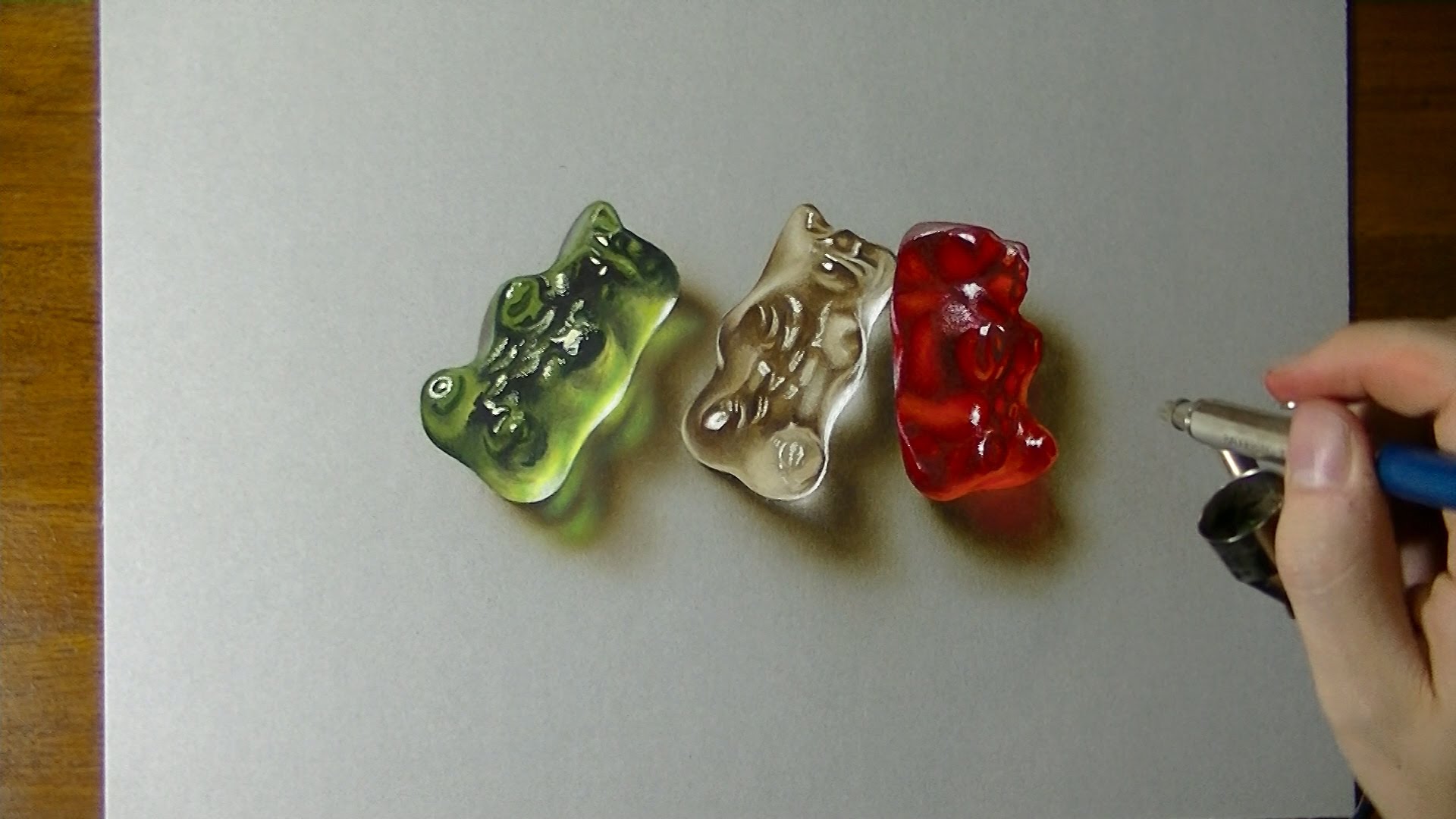 1920x1080 Gummy Bears Drawing - Gummy Bear Painting