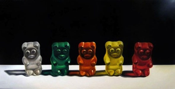 590x299 The Best Hyperrealistic Paintings Of Gummy Bears That You'Ll See - Gummy Bear Painting