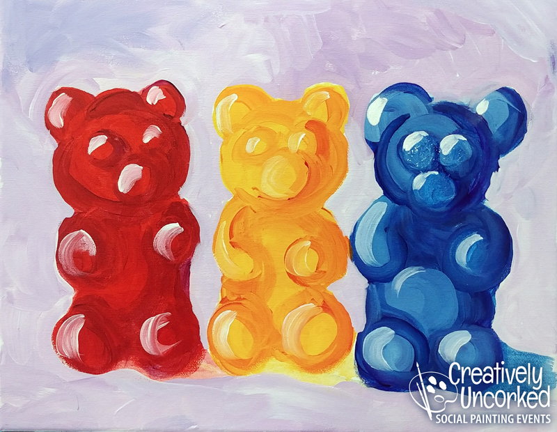 800x620 Gummy Bear - Gummy Bear Painting