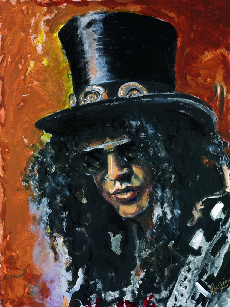 768x1024 Lot Detail - Guns And Roses Painting