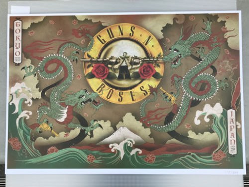 500x375 Guns N Roses Live In Saitama 129 (Tokyo) Japan Ltd Edition - Guns N Roses Painting