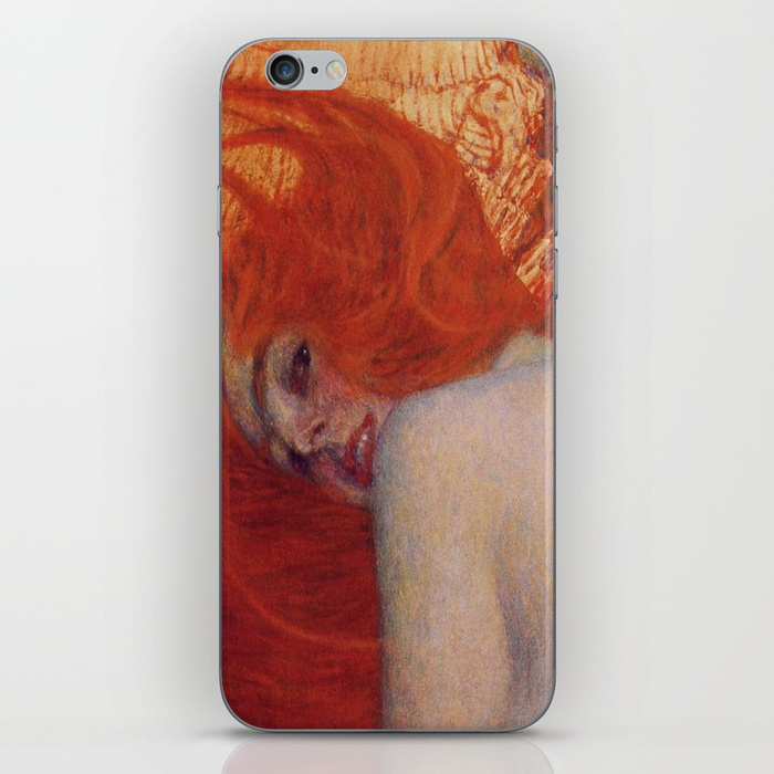700x700 Gustav Klimt, Goldfish, (Detail) 1901 1902 Iphone Skin By - Gustav Klimt Goldfish Painting