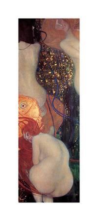200x450 Goldfish Giclee Print By Gustav Klimt - Gustav Klimt Goldfish Painting
