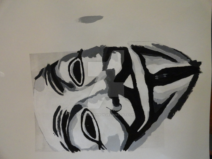900x675 Guy Fawkes Mask Painting By Joshbrannon - Guy Fawkes Mask Painting