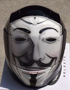 233x300 Anonymous, Guy Fawkes Vendetta Mask Custom Airbrushed Painted - Guy Fawkes Mask Painting