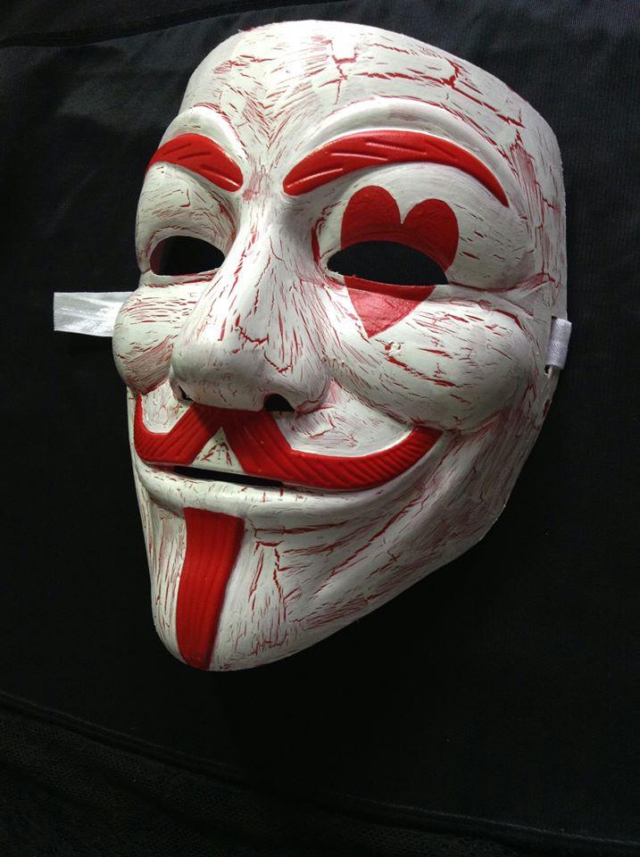 717x960 Masks Blasted Rat - Guy Fawkes Mask Painting