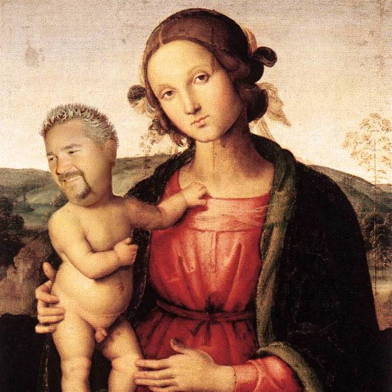 806x806 Putting Guy Fieri's Face Into Renaissance Paintings Has Given Them - Guy Fieri Painting
