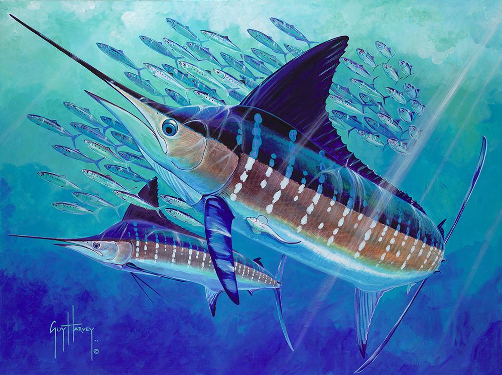 1000x747 Guy Harvey His 50 Favorite Paintings Sport Fishing Magazine - Guy Harvey Painting