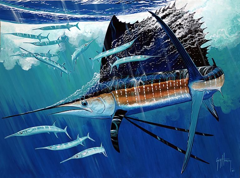 770x572 Guy Harvey Paintings Hound Dog Guy Harvey Coolers - Guy Harvey Painting