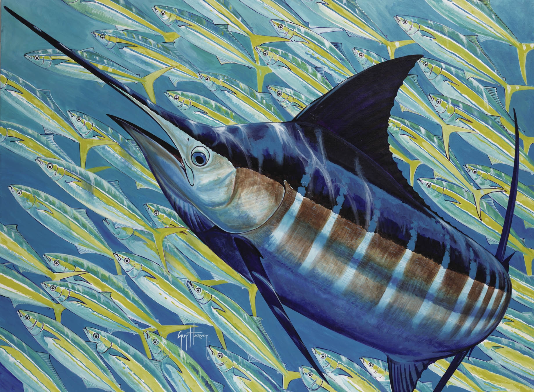 1840x1351 Portraits From The Deep Guy Harvey's Blog About Art, Marine - Guy Harvey Painting