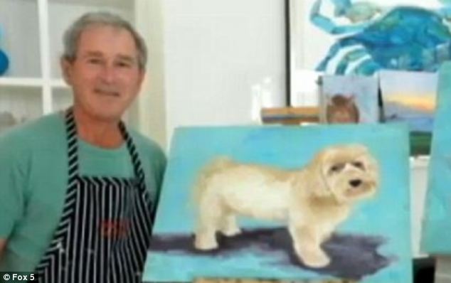 634x398 George W. Bush - Gwb Painting